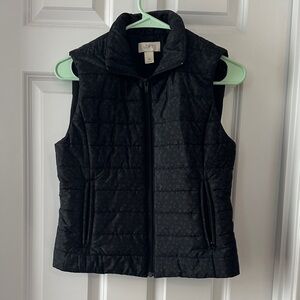 NWOT LOFT Dark Quilted Sleeveless Vest